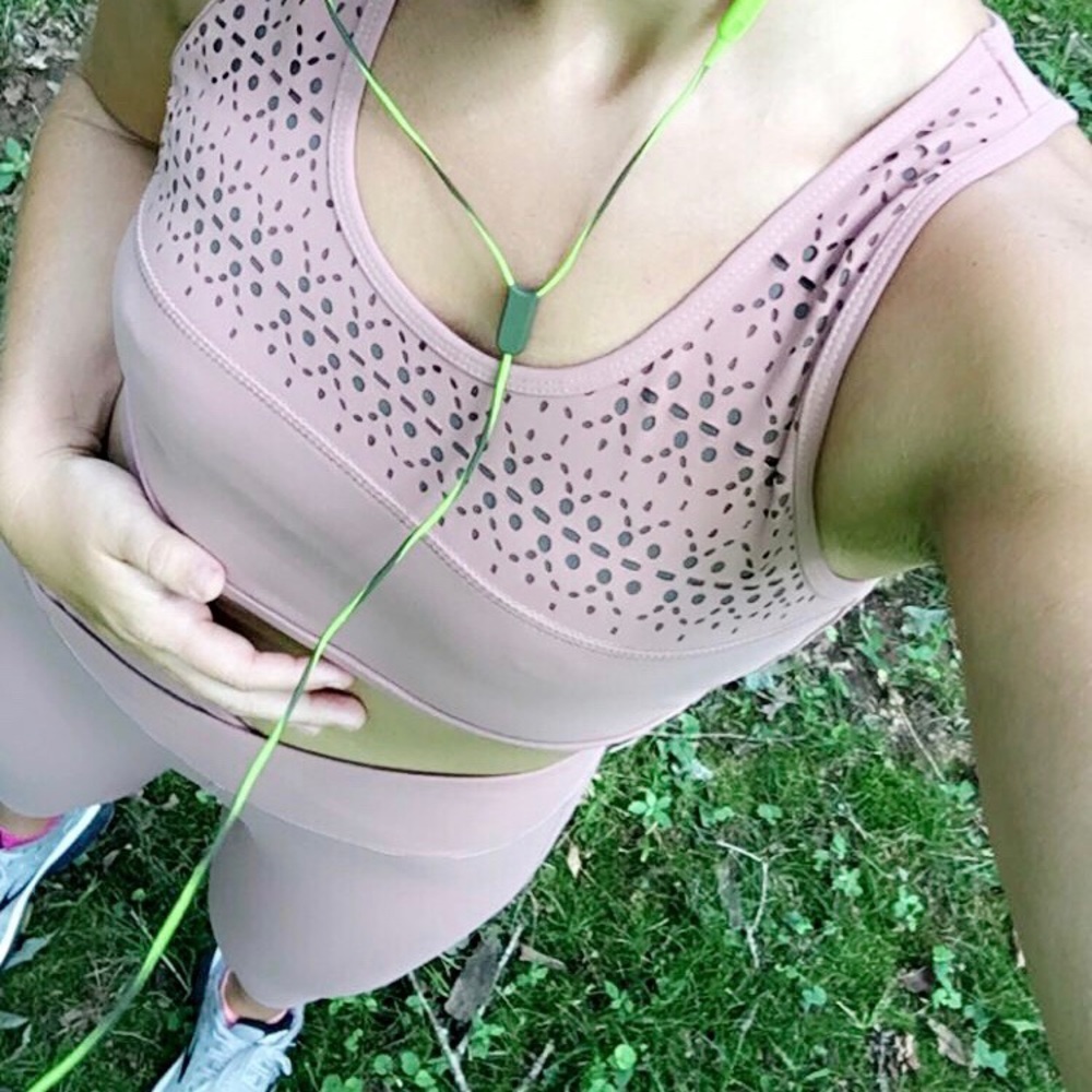 Dusty pink workout set
